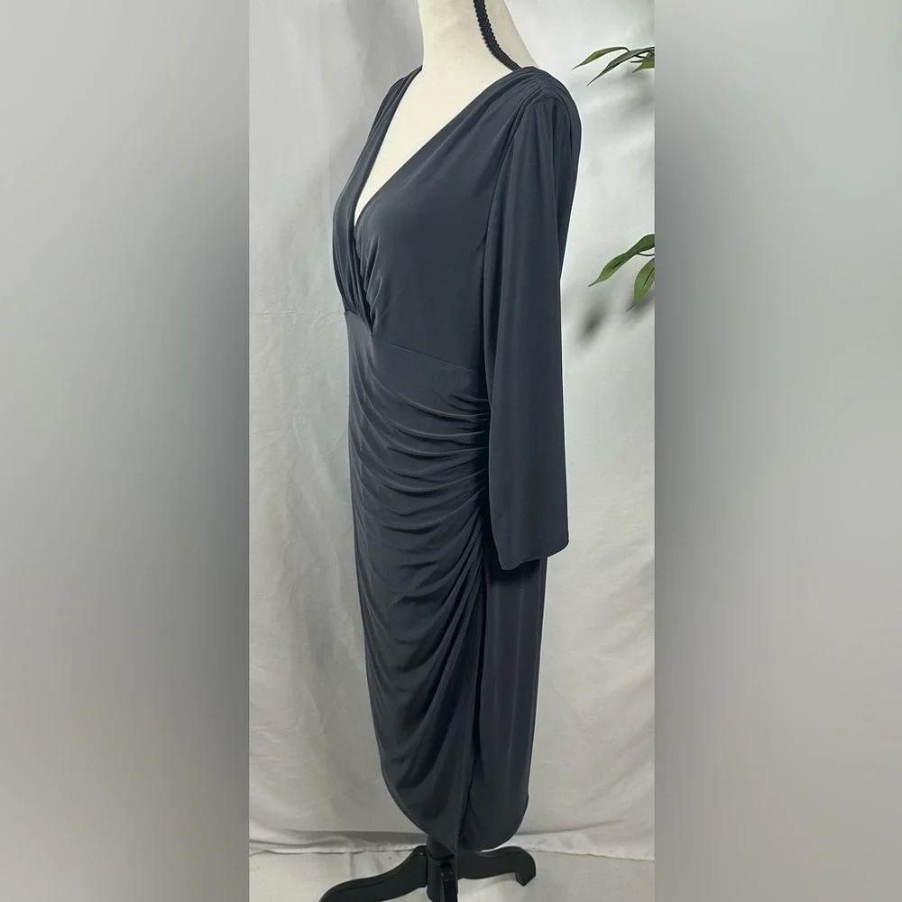 Ralph Lauren Dark Gray Long Sleeve Dress - Picture 3 of 10